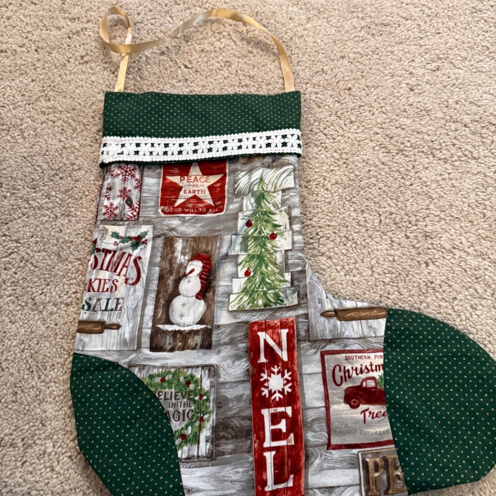 Homemade Christmas Stocking - Picture 2 of 3